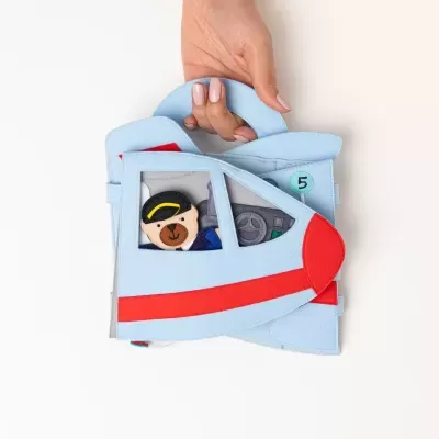 Avião de Viagem | Livro Sensorial | Quiet Book