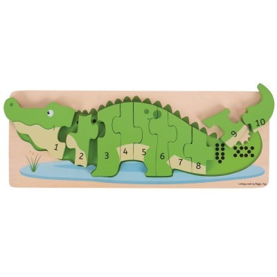 Crocodilo Puzzle de Números | BigJigs