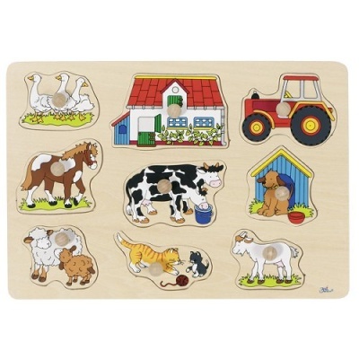 Puzzle de Pegas Animais da Quinta | Goki