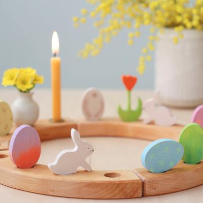 Coelho e ovo de Páscoa Set de 2 | figura decorativa - Grimm's