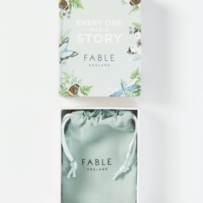 Pavão | Colar Curto Esmaltado | Fable