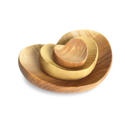 Taças Corações de Madeira | Vários Formatos