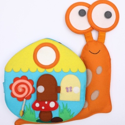 Caracol de Viagem | Livro Sensorial | Quiet Book