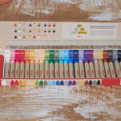 24 Lápis de Cera de Arroz | Kitpas Grande