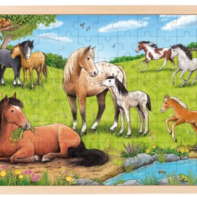 Cavalos | Puzzle de Peças GRANDE