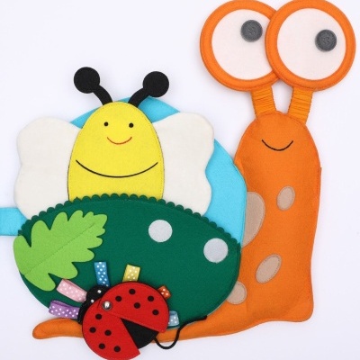 Caracol de Viagem | Livro Sensorial | Quiet Book