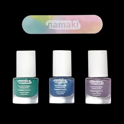 Set de 3 Vernizes + Lima | Verde, Azul e Violeta