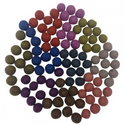 Outono Conjunto Sensorial Pompons de Lã | Bosque Feliz