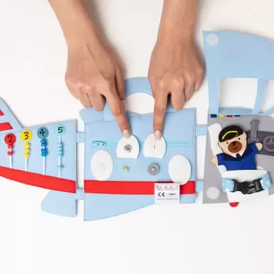 Avião de Viagem | Livro Sensorial | Quiet Book