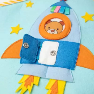 Aventura no Espaço Livro Sensorial | Quiet Book