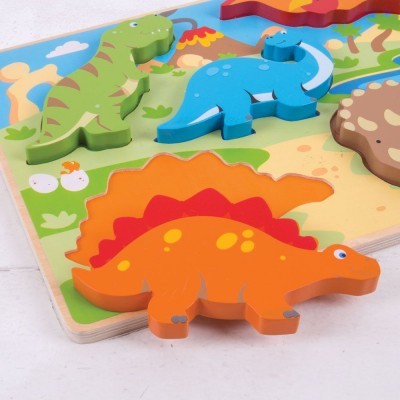 Dinossauros Puzzle de Encaixar | BigJigs