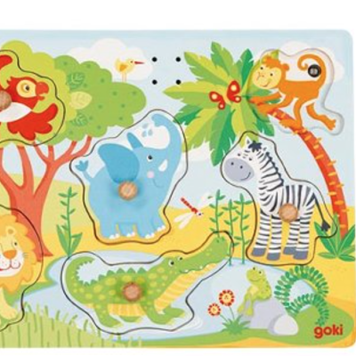 Animais Puzzle com SOM | Goki