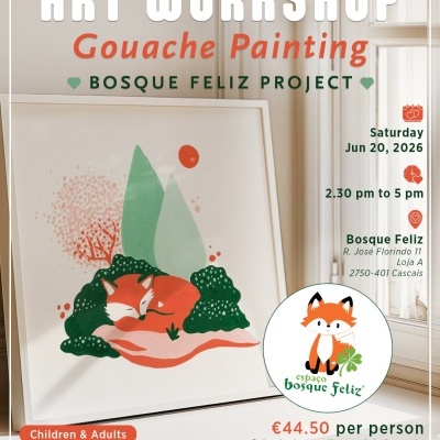 ART Workshop Crianças & Adultos | Guache • 20 de Junho | 44,50€ | 42,50€