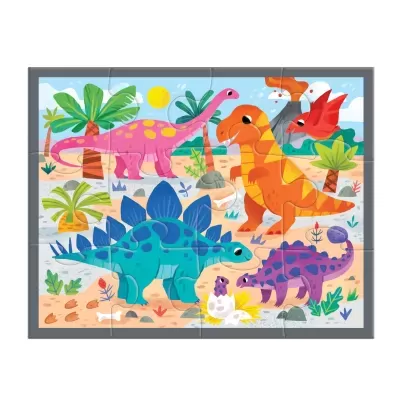 Mighty Dinosaurs | 12 Piece Pouch Puzzle