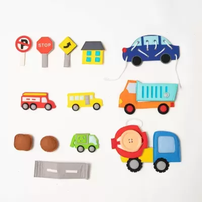 Escavadora | Livro Sensorial | Quiet Book