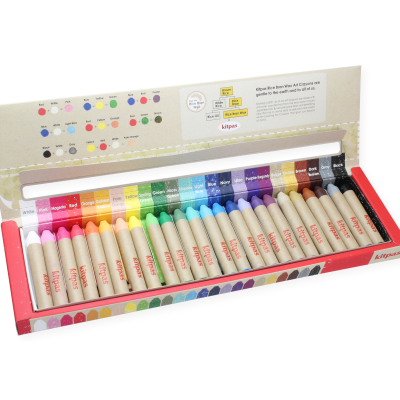 24 Lápis de Cera de Arroz | Kitpas Grande