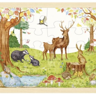 Animais do Bosque Puzzle Médio | Goki