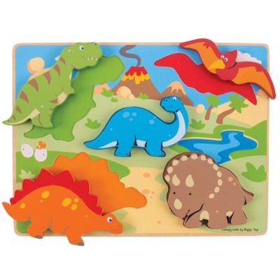 Dinossauros Puzzle de Encaixar | BigJigs