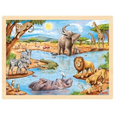 Animais de África | Puzzle de Peças GRANDE