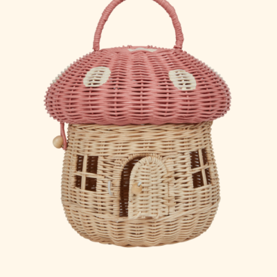 Cesto Cogumelo Rosa