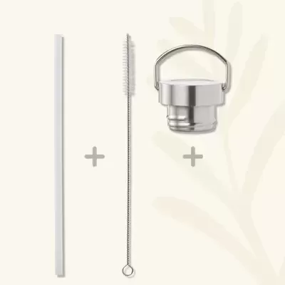 Garrafa Térmica Flores 500ml & Acessórios | Fresk