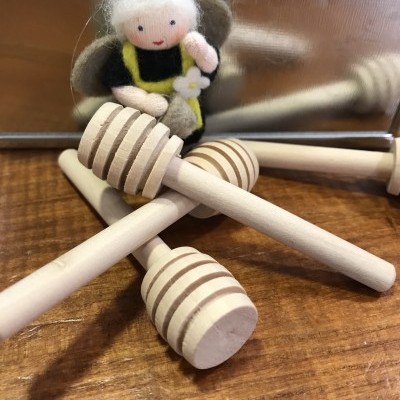 Colher de Mel Pequena de Madeira | Bosque Feliz