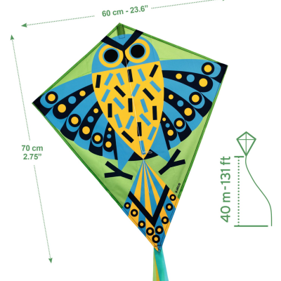 Papagaio com desenho de coruja | Hiboo