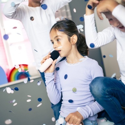 Microfone e Coluna Rosa | Lalarma