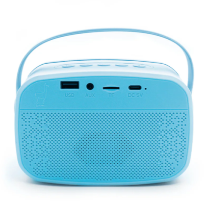 2 Microfones e Coluna Azul com LED | Lalarma