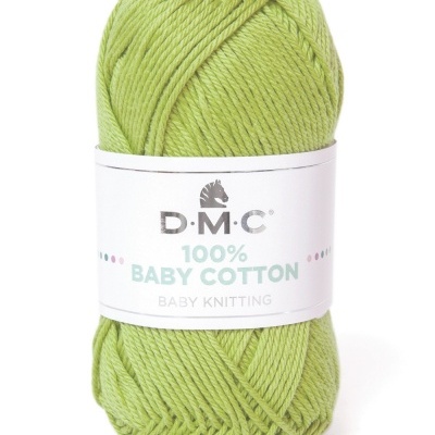 Novelo de lã verde claro D.M.C 100% BABY COTTON