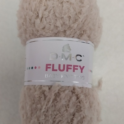 Ovillo de lã felpuda DMC FLUFFY cor 642 bege claro