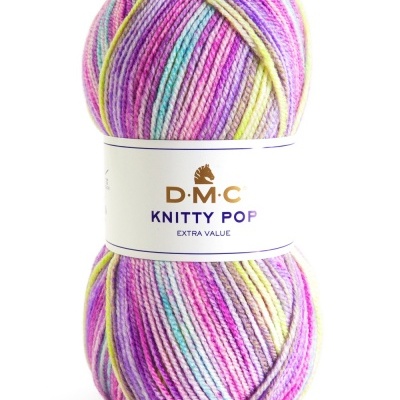 Novelo de lã multicolorido D.M.C. Knitty Pop cor 481