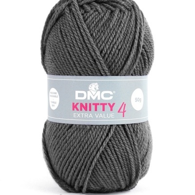 Novelo de lã cinzenta DMC Knitty 4 Extra Value