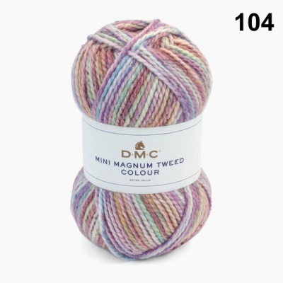 Novelo de lã multicolorida DMC MINI MAGNUM TWEED COLOUR número 104