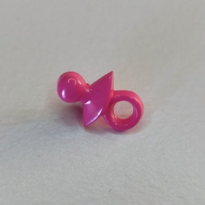 Chupeta de plástico rosa