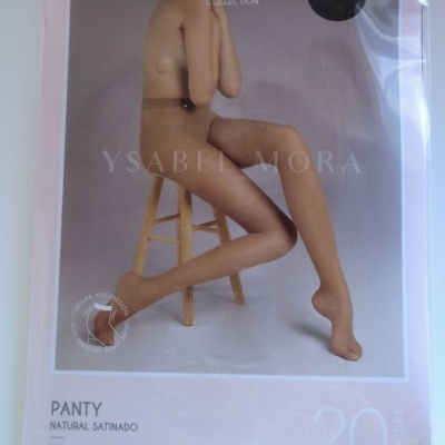 Embalagem de collants negros naturais satinados da Ysabel Mora