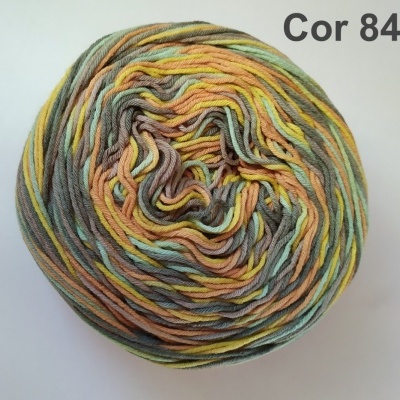 Rolo de fio multicolorido Cor 84