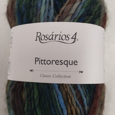 Novelo de lã multicolorida Rosários 4 Pittoresque Cor 16