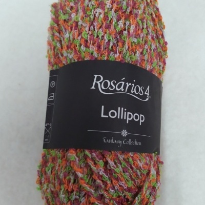 Novelo de lã colorida Rosários4 Lollipop Cor 103