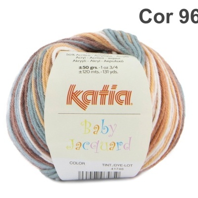 Novelo Katia Baby Jacquard em vários tons coloridos