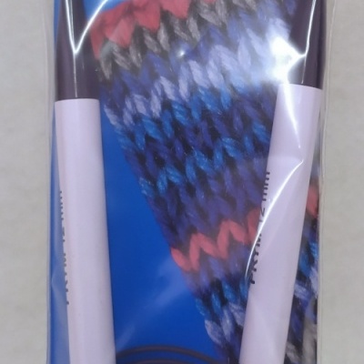 Agulha circular de tricotagem Prym com cabo flexível e embalagem azul