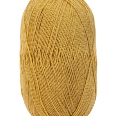 Bola de fio cor mostarda Cor 692 sobre fundo branco