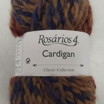 Novelo de lã Rosários 4 Classic Collection Cardigan Cor 10