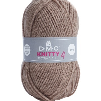 Novel de lã castanha clara D.M.C KNITTY 4 EXTRA VALUE 50g