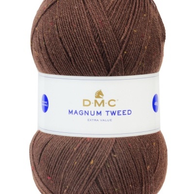 Novelo de lã castanha D.M.C Magnum Tweed Cor 211