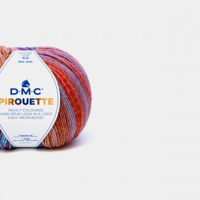 Novelo de lã colorida D.M.C. PIROUETTE em tons variados