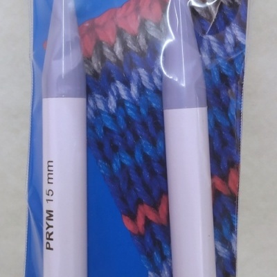 Agulha de tricô circular Prym 15 mm em embalagem azul