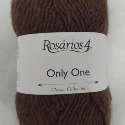 Novelo de lã castanha Rosários 4 Only One Classic Collection Cor 7