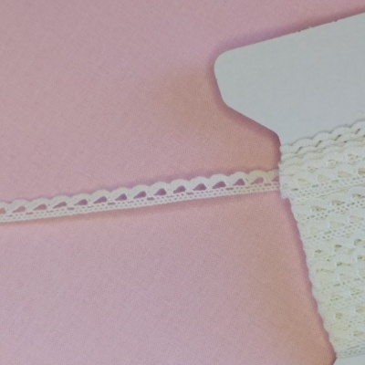 Renda branca enrolada em cartão com texto Renda 13