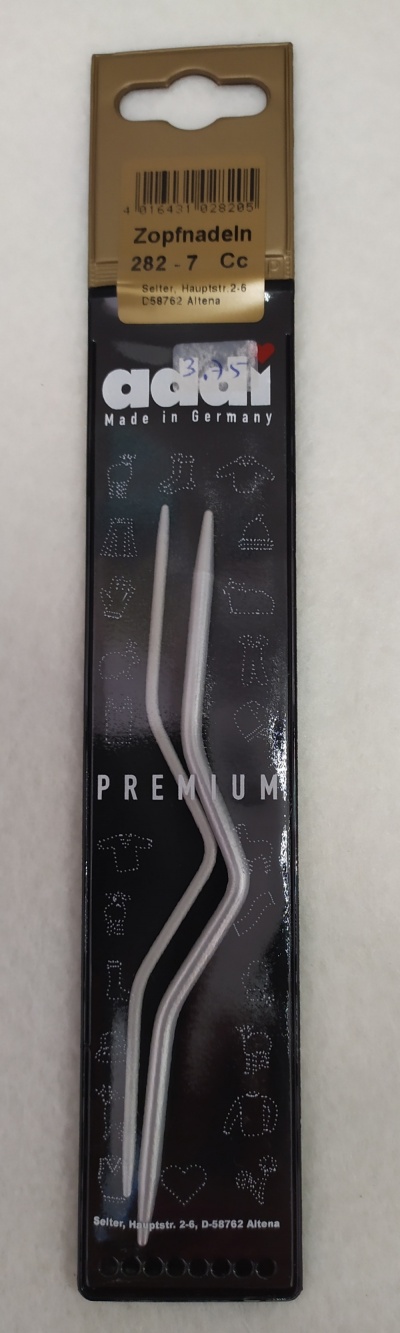 Pacote de agulhas para tranças Adau com embalagem preta e amarela